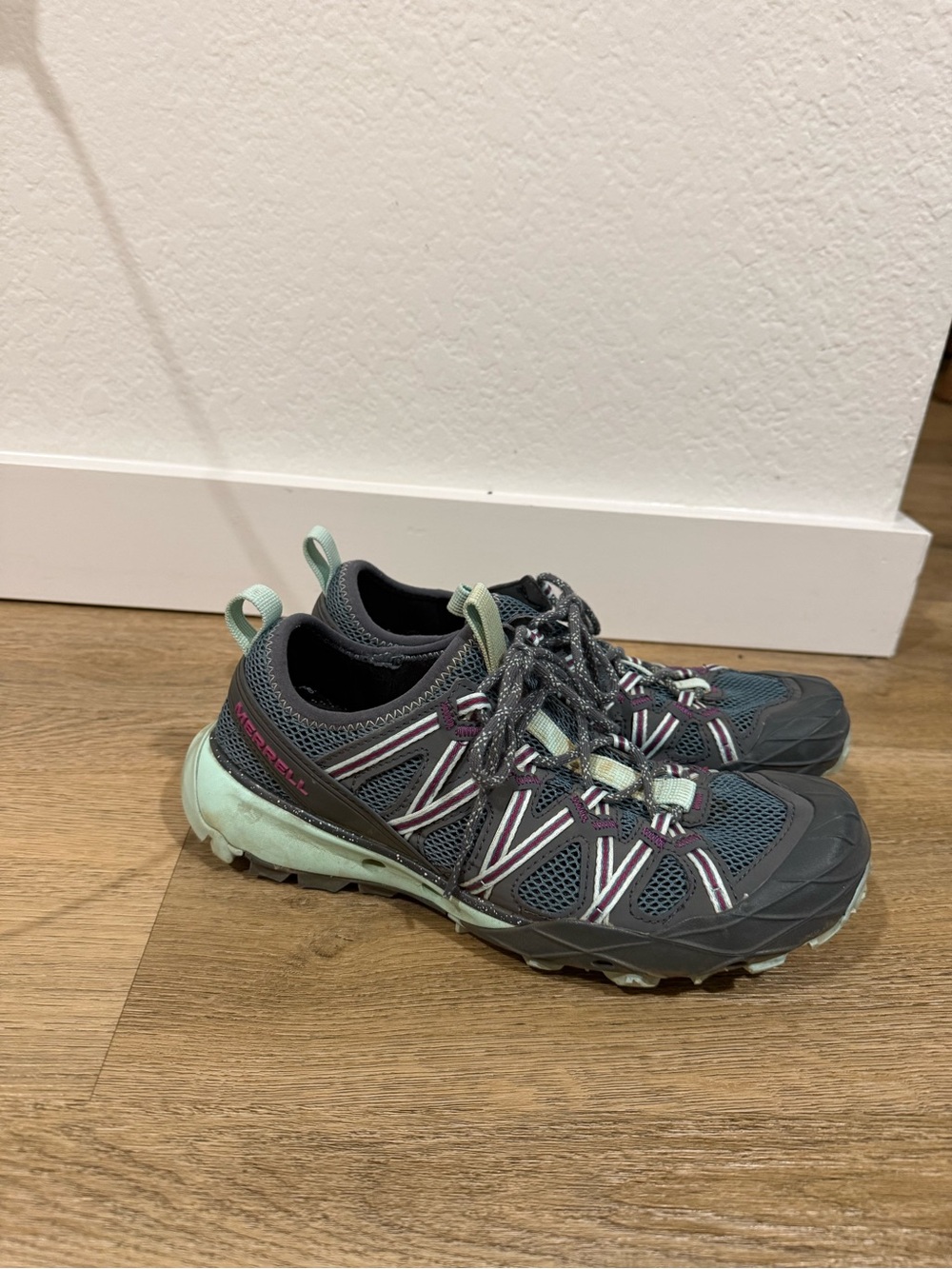 Merrell Women’s Trail Sneakers in Teal, Mint and Charcoal